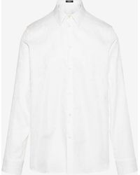 Versace - Barocco Jacquard Long-Sleeved Shirt - Lyst