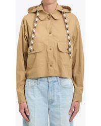 Moncler - Hooded Button-Front Shirt - Lyst