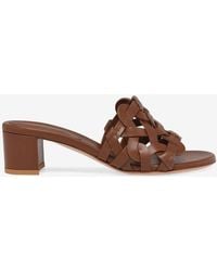 Gianvito Rossi - Amalfi 45 Calf Leather Mules - Lyst