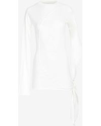 Low Classic - Long-Sleeved Wrap T-Shirt - Lyst