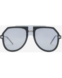 Dolce & Gabbana - Dg Intermix Oversized Aviator Sunglasses - Lyst