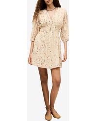 Ba&sh - Kanissa Printed V-Neck Mini Dress - Lyst