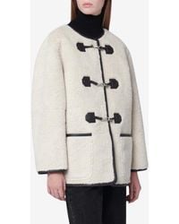 DUNST - Shearling-Effect Buttoned Jacket - Lyst