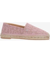 Versace - All-Over Jacquard Canvas Espadrilles - Lyst