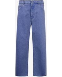 Marni - Logo Patch Straight-Leg Jeans - Lyst