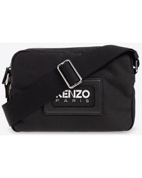 KENZO - Embossed Logo Patch Messenger Bag - Lyst