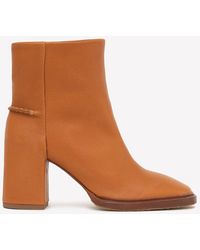 Chloé - Edith 80 Ankle Boots In Smooth Leather - Lyst