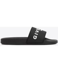 Givenchy - Logo Rubber Pool Slides - Lyst