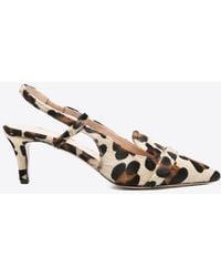 P.A.R.O.S.H. - 70 Leopard Print Slingback Pumps - Lyst