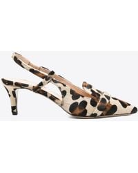 P.A.R.O.S.H. - 70 Leopard Print Slingback Pumps - Lyst