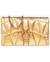 Versace - Mini Kleio Metallic Quilted Crossbody Bag - Lyst