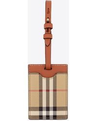 Burberry - Check Luggage Tag - Lyst