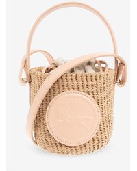Chloé - Mini Horse Medal Woven Basket Bag - Lyst