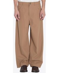Loewe - Twill Carpenter Wide-Leg Pants - Lyst