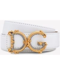 Dolce & Gabbana - Dolce & Gabbana Belt With Dg Logo - Lyst