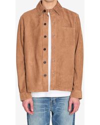 Arma - Suede Leather Overshirt - Lyst