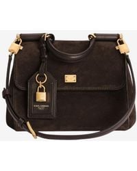 Dolce & Gabbana - Small My Sicily Suede Handbag - Lyst