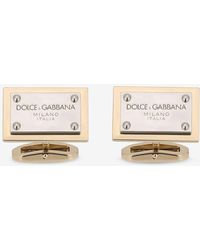 Dolce & Gabbana - Logo Plate Cufflinks - Lyst
