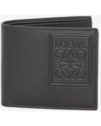 Loewe - Anagram Bi-Fold Leather Wallet - Lyst