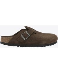 Birkenstock - Boston Suede Clogs - Lyst