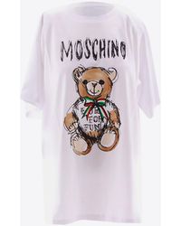 Moschino - Teddy Bear Print Oversized T-Shirt - Lyst