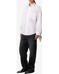 Balenciaga - Knotted Cuffs Buttoned Shirt - Lyst