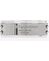 Dolce & Gabbana - Logo-Engraved Cuff Bracelet - Lyst