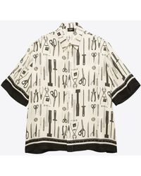 Fendi - Tools Print Bowling Shirt - Lyst