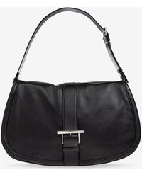 McQueen - T-Bar Satchel Leather Shoulder Bag - Lyst