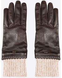 Chloé - Jamie Leather Gloves - Lyst