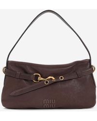 Miu Miu - Medium Aventure Suede Shoulder Bag - Lyst
