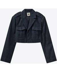 THE GARMENT - The Eclipse Cropped Denim Jacket - Lyst