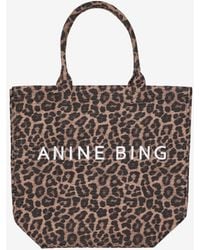 Anine Bing - Leo Leopard Print Tote Bag - Lyst