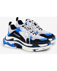 balenciaga mens blue sneakers