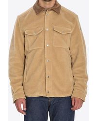 Moncler - Teddy Button-Up Overshirt - Lyst