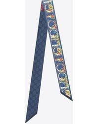 Gucci - Floral Print Silk Scarf - Lyst