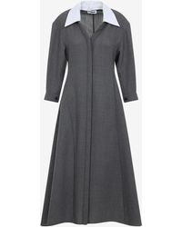 Jil Sander - 230 Mf Midi Dress - Lyst