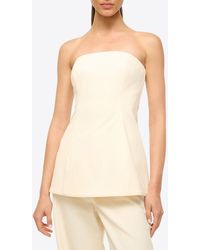 STAUD - Silvia Strapless Top - Lyst