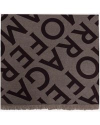 Ferragamo - Wool Scarf With Monogram - Lyst