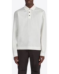 Ferragamo - Long-Sleeved Polo T-Shirt - Lyst