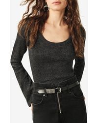 Ba&sh - Lily Scoop-Neck Ribbed Top - Lyst