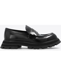 Alexander McQueen - Wander Leather Exaggerated Loafers - Lyst