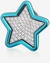 Eera - Special Order - Star Diamond Stud Earring In Metallic And 18-karat White Gold - Lyst