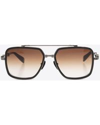 Balmain - Titanium Optical Rectangular Glasses - Lyst