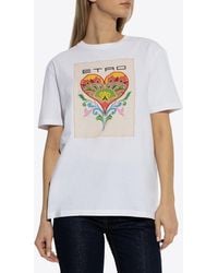 Etro - Graphic Print T-Shirt - Lyst