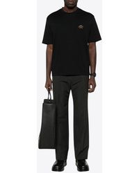 Prada - Logo Patch T-Shirt - Lyst
