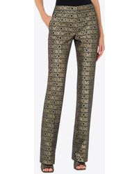 Moschino - All-Over Logo Tailored Pants - Lyst