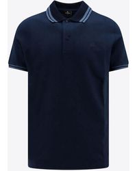 Etro - Pegaso Embroidered Polo T-Shirt - Lyst