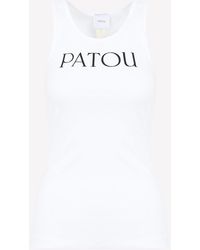 Patou - Logo Print Tank Top - Lyst