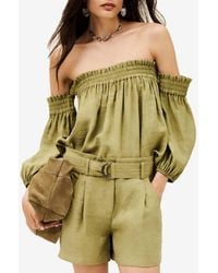 Ba&sh - Dalila Elasticated Bustier Top - Lyst